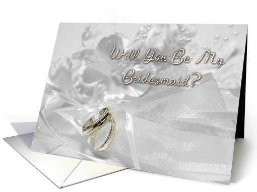 Bridesmaid Silver & Gold card (249586)