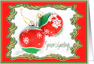 Christmas Ornaments card