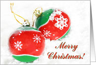 Merry Christmas Ornaments card