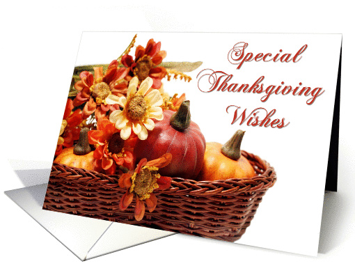 Basket of Autumn card (253823)