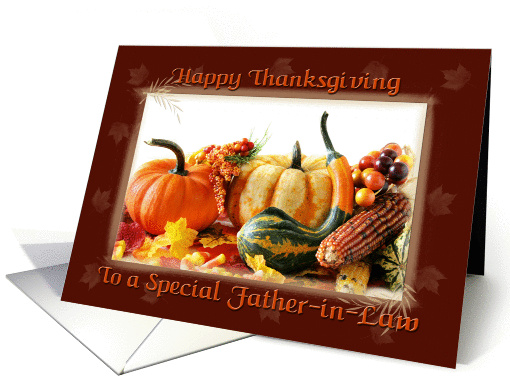 Happy Thanksgiving Father-in-Law card (268700)