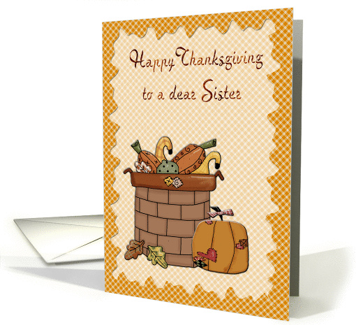 Thanksgiving wishes for sister