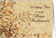 Thanksgiving Autumn Leaves card