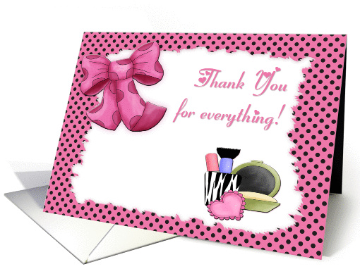 Thank You Make-up Artist card (281466)