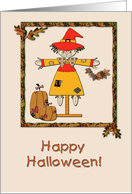 Halloween Scarecrow card