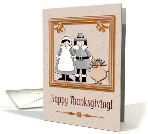 Thanksgiving Pilgrims card (288560)