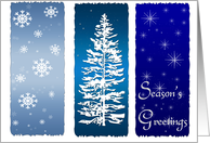 Winter Blue Season’s Greetings card