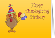 Happy Thanksgiving Birthday card