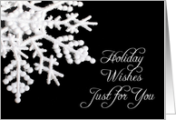 Holiday Snowflake card