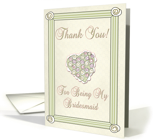 Thank You Bridesmaid card (293925)