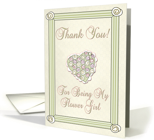 Thank You Flower Girl card (293927)