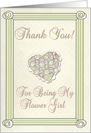 Thank You Flower Girl card