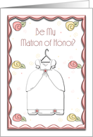 Be My Matron of Honor? card
