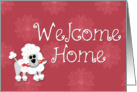 Welcome Home Poodle card