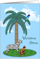 Welcome Home From Pets card