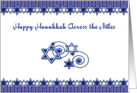 Hanukkah Across the Miles card