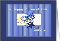 Happy Hanukkah Son card