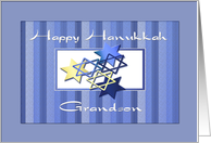 Happy Hanukkah Grandson card