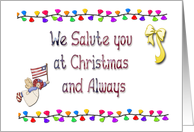 Christmas Support Troops card