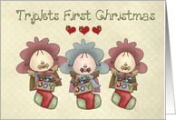 Triplets First Christmas card