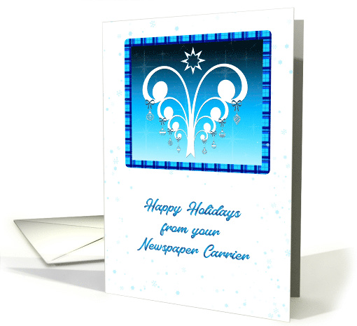 Happy Holidays From Newspaper Carrier card (319040)