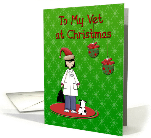 Merry Christmas Vet card (320469)