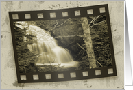 Grunge Waterfall Blank Note card