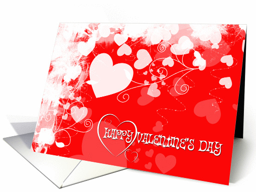 Red Heart Grunge Valentine card (324247)