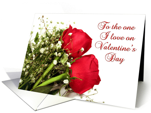 Valentine Red Roses card (331370)