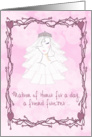 Matron of Honor Pink card