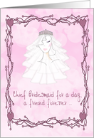 Chief Bridesmaid Pink card
