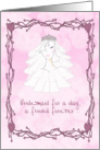 Bridesmaid Pink card