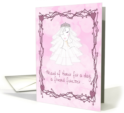 Maid of Honor Pink card (343608)
