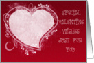 Valentine Grunge Heart card