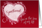 Valentine Sweetheart card