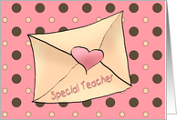 Valentine Teacher card