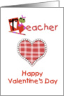 Valentine Teacher card