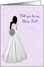 Will You Be My Flower Girl Purple card