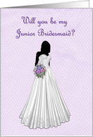 Junior Bridesmaid Purple card