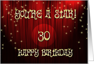 Happy Birthday Stage 30 card