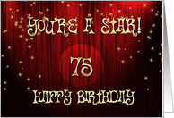 Happy Birthday Stage 75 card