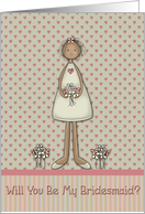 Will You Be My Bridesmaid Ethnic card