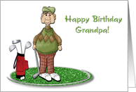 Happy Birthday Grandpa Golf card