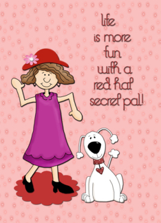 Red Hat Secret Pal with Dog