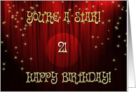 Happy Birthday Stage 21 card