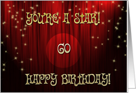 Happy Birthday Stage 60 card