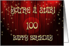 Happy Birthday Stage 100 card