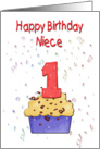 Niece’s First Birthday card