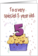 Fifth Birthday card