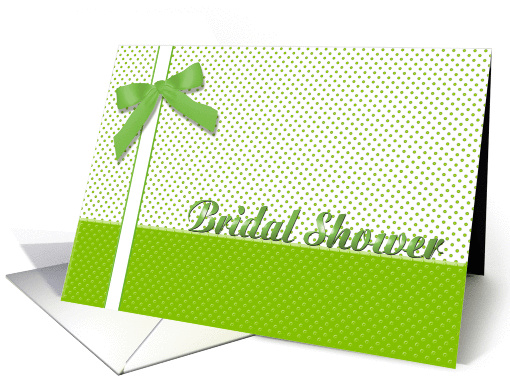 Bridal Shower Lime Green card (363534)